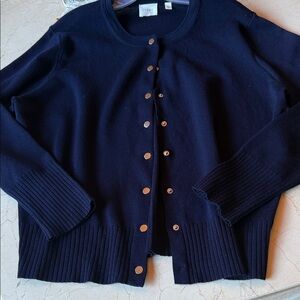 Cyrus Midnight Blue Button-Up Cardigan